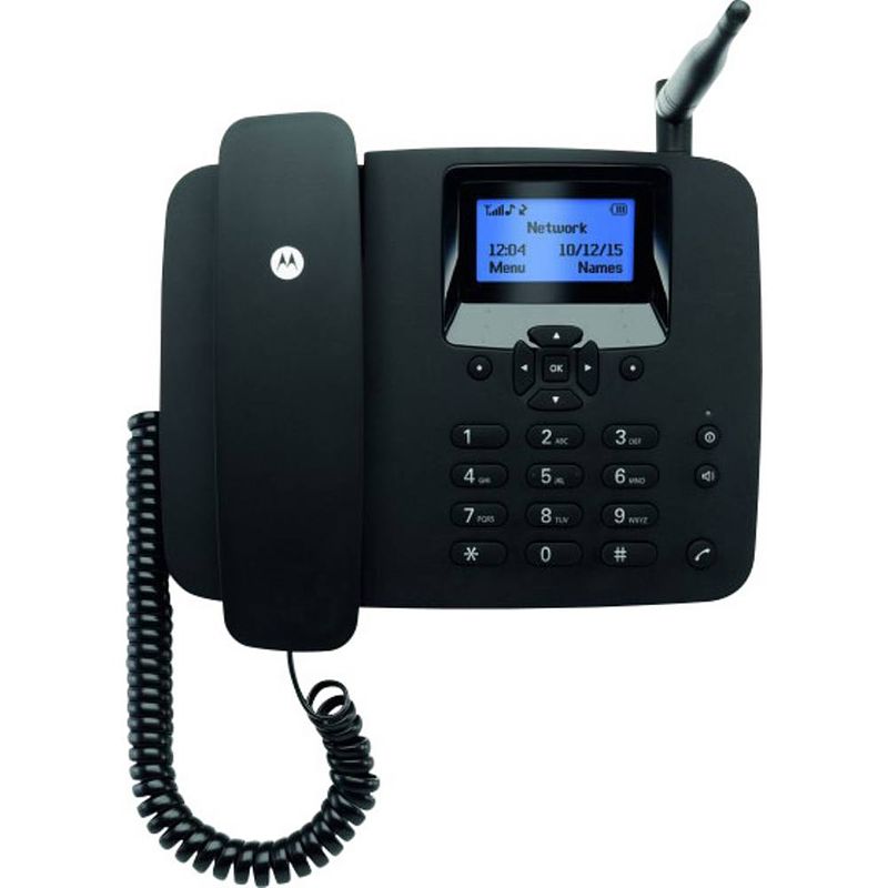 Foto van Motorola fw200l draadloze vaste telefoon zwart