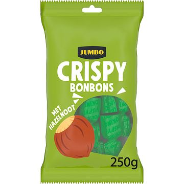 Foto van Jumbo melkchocolade bonbons crispy hazelnoot 250g