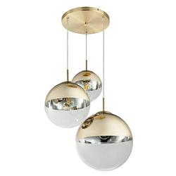 Foto van Klassieke hanglamp varus - l:51cm - e27 - metaal - goud