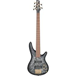 Foto van Ibanez sr305edx soundgear black ice frozen matte 5-snarige elektrische basgitaar