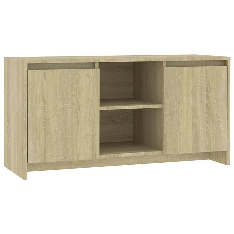 Foto van The living store stereokast sonoma eiken - 102 x 37.5 x 52.5 cm - opbergkast