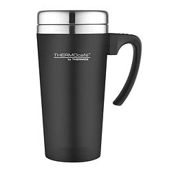 Foto van Thermos soft touch travel mug - 420 ml - zwart