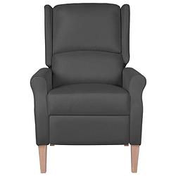 Foto van The living store fauteuil verstelbaar stof donkergrijs - fauteuil