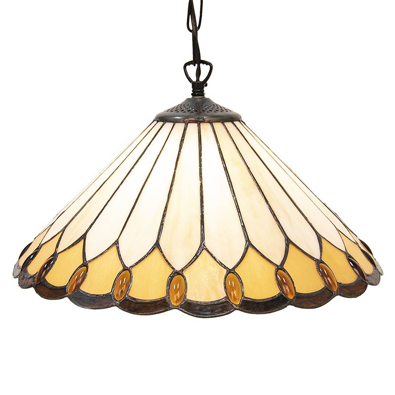 Foto van Clayre & eef multi hanglamp tiffany ø 40*22 cm e27/max 1*60w 5ll-5989