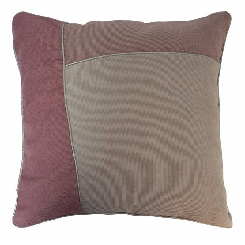 Foto van Rox living kussen deco patchwork 45 cm textiel roze/blauw