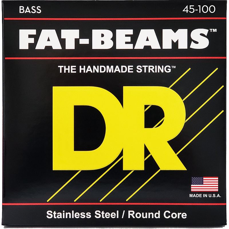 Foto van Dr strings fb-45/100 fat-beams light to medium 45-100 basgitaarsnaren