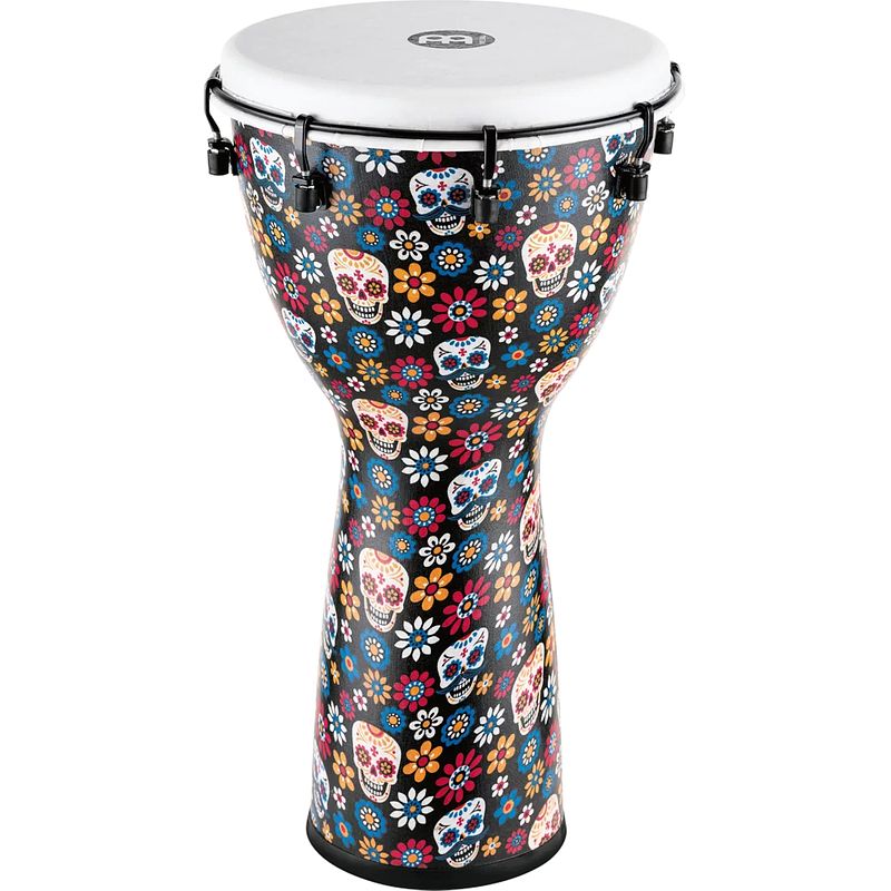 Foto van Meinl adj12-da alpine series day of the dead djembe 12 inch