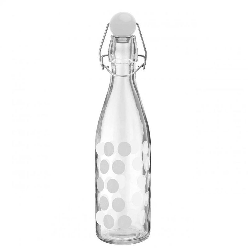 Foto van Zak!designs dotdot fles - 1 l - wit