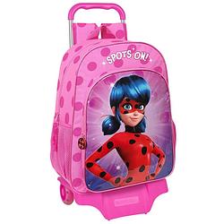 Foto van Schoolrugzak met wielen lady bug fuchsia (33 x 42 x 14 cm)