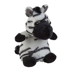 Foto van Pluche knuffel dieren zebra 12 cm - knuffeldier