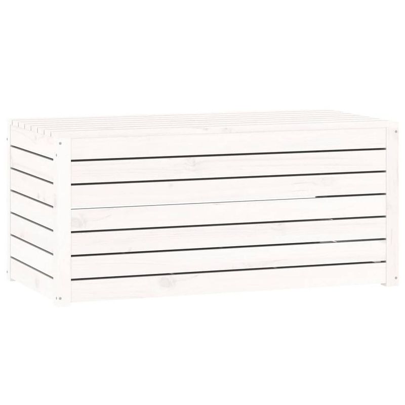 Foto van Vidaxl tuinbox 101x50,5x46,5 cm massief grenenhout wit
