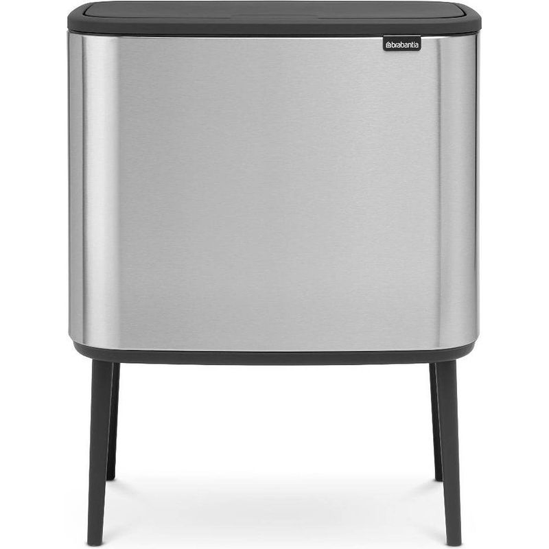 Foto van Brabantia afvalemmer bo touch bin, mat staal, 3 x 11 l fpp (637562)