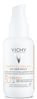 Foto van Vichy capital soleil uv-age daily spf50+ getint - dagelijkse zonnebrand voor het gezicht