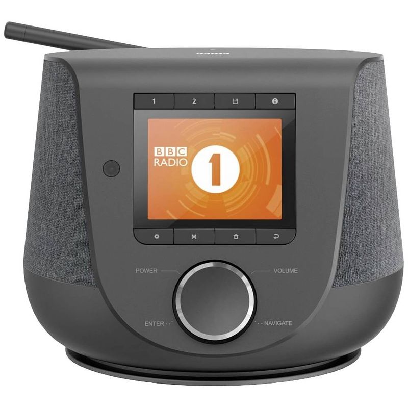 Foto van Hama dir3200sbt radio internet, dab+, dab, fm bluetooth, dab+, internetradio, usb, wifi zwart