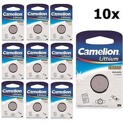 Foto van 10 stuks camelion cr2320 lithium knoopcel batterij