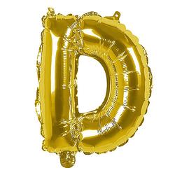 Foto van Boland folieballon letter d 36 cm goud