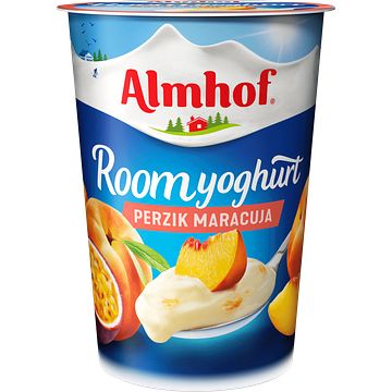 Foto van Almhof roomyoghurt perzik maracuja 500g bij jumbo