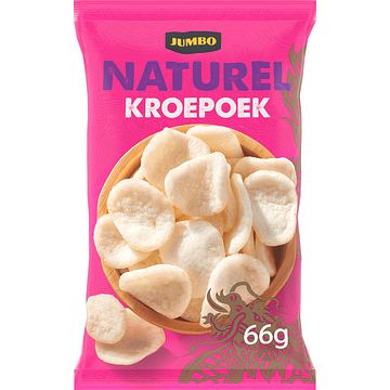 Foto van 3 voor € 2,50 | jumbo kroepoek naturel 66g aanbieding bij jumbo