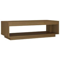 Foto van Vidaxl salontafel 110x50x33,5 cm massief grenenhout honingbruin