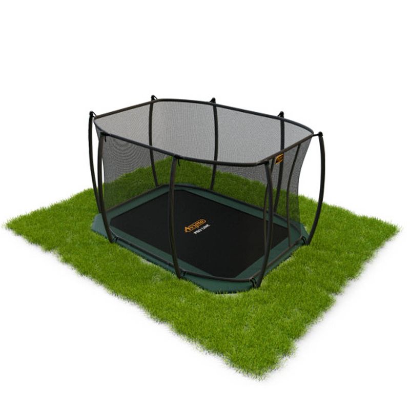 Foto van Avyna pro-line flatlevel trampoline met veiligheidsnet 520 x 305 cm (352) - groen