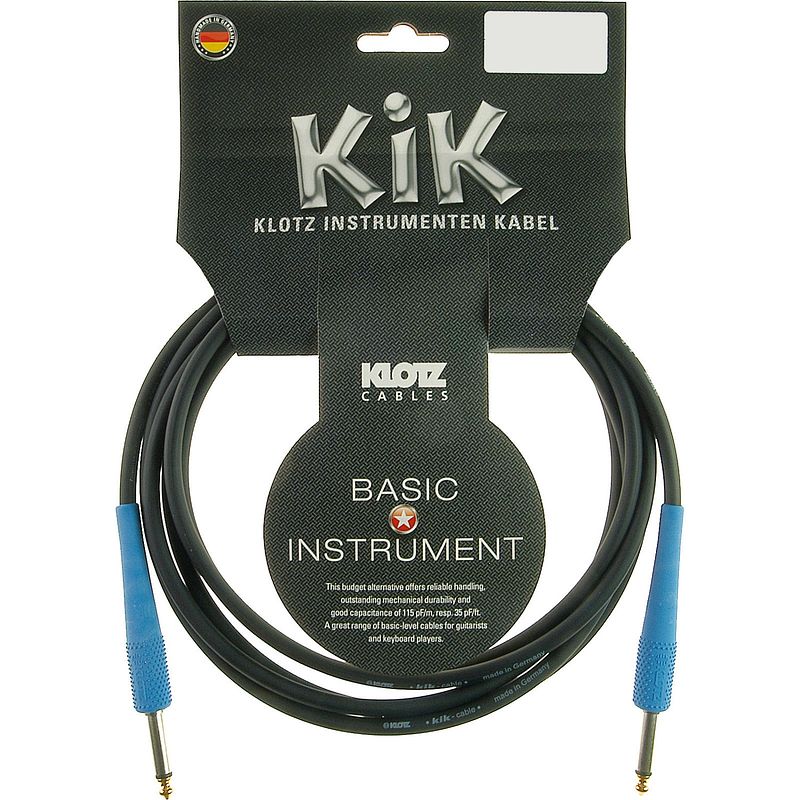 Foto van Klotz kikc6.0pp2 jack 2p - jack 2p 6 meter instrumentenkabel