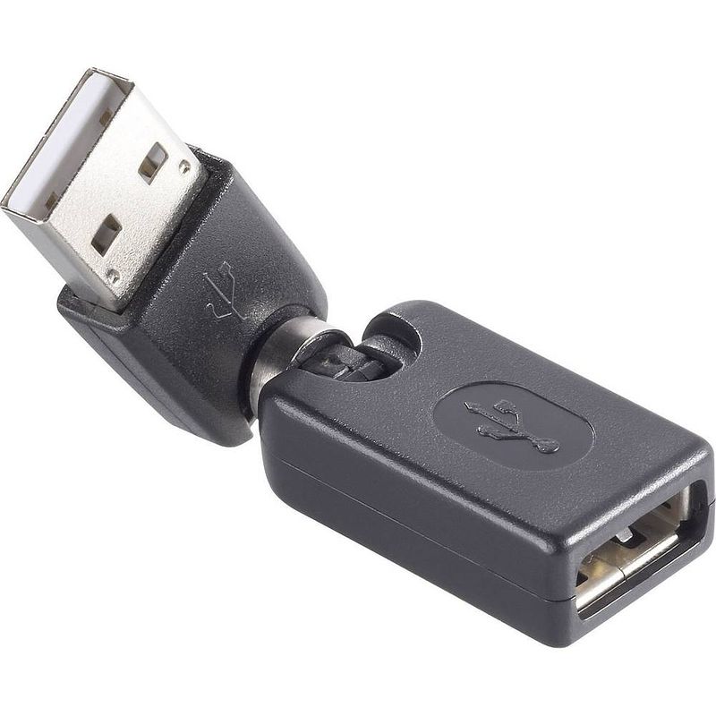 Foto van Renkforce usb 2.0 adapter [1x usb-a 2.0 stekker - 1x usb 2.0 bus a] vergulde steekcontacten