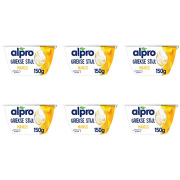 Foto van Alpro greek style mango 6 x 150g bij jumbo