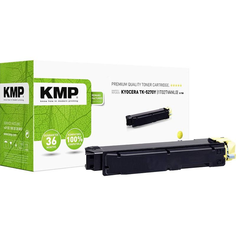 Foto van Kmp toner vervangt kyocera 1t02tvanl0, tk-5270y compatibel geel 6000 bladzijden k-t88