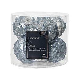 Foto van Decoris - denappel glas d5h7 cm mblw ass 6st kerst