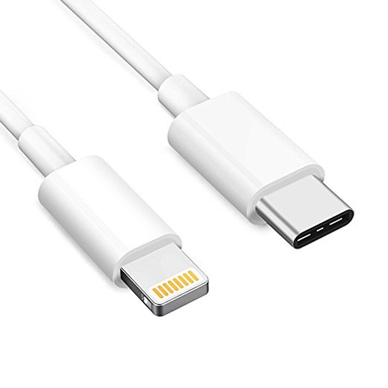 Foto van Usb-c type-c naar lightning datakabel oplaadkabel