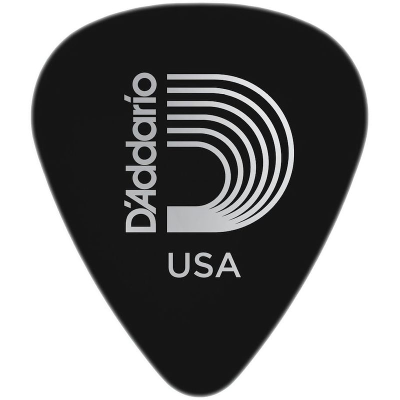 Foto van D'saddario 1cbk4-10 black celluloid plectra 10 pack medium