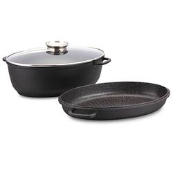 Foto van Satoshi braadpannen set - braadpan en sauteerpan - braadschotel / stoofschotel - aromadeksel