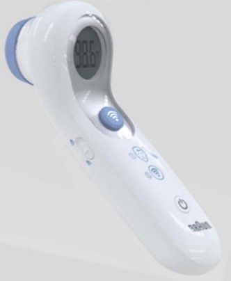 Foto van Braun ntf3000we digitale thermometer blauw