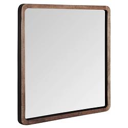 Foto van Dtp home mirror cosmo square,80x80x4 cm, recycled teakwood