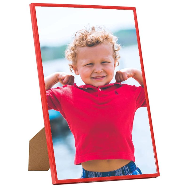 Foto van The living store fotolijsten - set van 5 - rood - 42 x 59.4 cm - pvc - mdf - ps