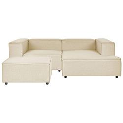 Foto van Beliani aprica - modulaire sofa-beige-linnen