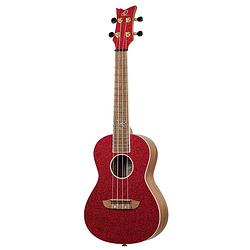 Foto van Ortega ruel-mrd element series concert size ukulele metallic red concert ukelele met gigbag