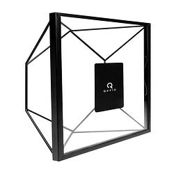 Foto van Quvio fotolijstje hexagon staal 15 x 15cm - zwart