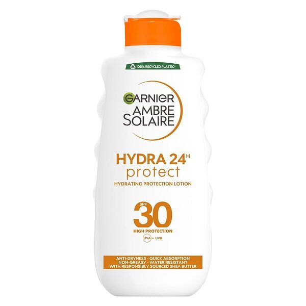 Foto van 1+1 gratis | garnier ambre solaire hydrating protection lotion 30 spf 200ml aanbieding bij jumbo