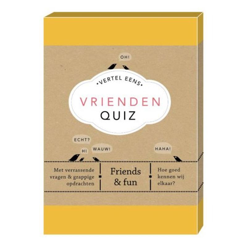 Foto van Vrienden quiz - vertel eens