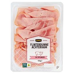 Foto van 2 voor € 4,50 | jumbo flinterdunne achterham 125g aanbieding bij jumbo