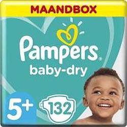 Foto van Pampers baby dry maat 5+ - 132 luiers