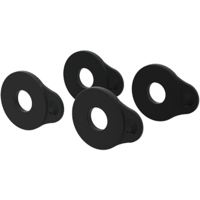 Foto van D'saddario flex lock strap block 4-pack black