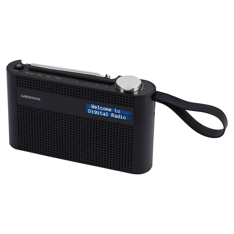 Foto van Medion dab+ e66325 draagbare radio bluetooth 5.0 3 watt rms koptelefoon aansluiting compact design