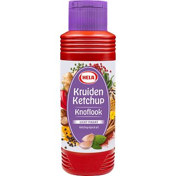 Foto van Hela kruiden ketchup knoflook 300ml bij jumbo