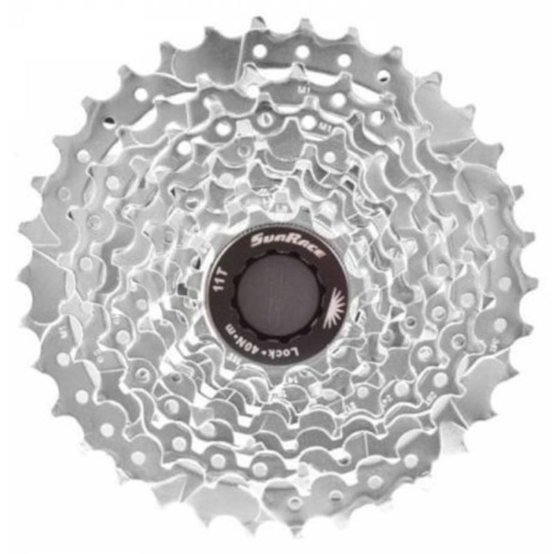 Foto van Sunrace cassette csr96 9s 11-34t zilver