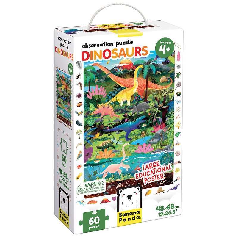 Foto van Banana panda observation puzzle dinosaurs 4+