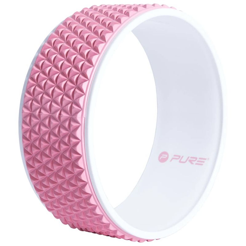 Foto van Pure2improve yogawiel 34 cm roze en wit