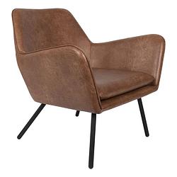 Foto van 24designs fauteuil bon - kunstleer vintage bruin