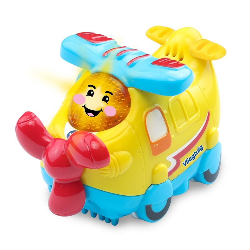 Foto van Vtech toet toet auto: vasco vliegtuig 13 cm geel